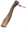 Chencunquangod Wooden Short Ax Handle, Ergonomic Smooth Curved Axe Handles for Various Axes (Type B)