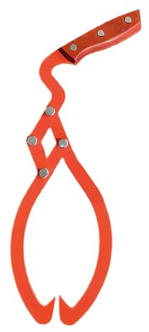 Pinza per tronchi | 50 centimetri ad alta resistenza in acciaio, pinza manuale per il sollevamento | per giardino, silvicoltura, esterni, camion, fuoristrada, e Tr