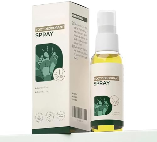 Fotlukt Spray Luktkontroll Svettskydd Snabbverkande 30 ml | Mot Illaluktande Fötter För Män Och Kvinnor, Idrottare, Efter Sportaktiviteter, Hemma, Vid Stående, Gående Och På Resor