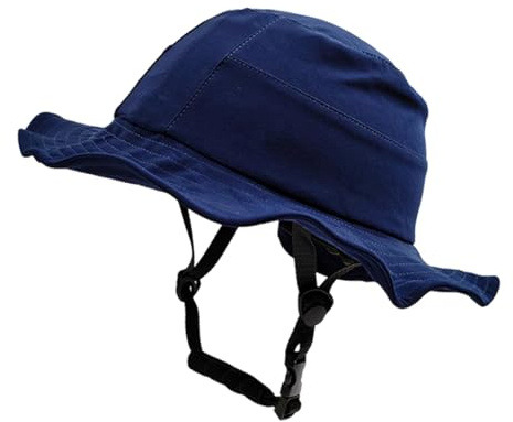 Wswqop Casco da Bicicletta con Cappello per Uomo E Donna, Casco da Ciclismo con Berretto da Surf, Protezione Leggera E Cinturino in PC Regolabile, Adatto per, Blue M