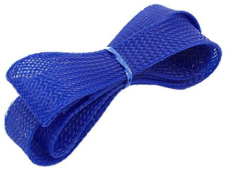 Aexit Guaina avvolgente in filo PET intrecciato a tenuta di diametro 25mm Guaina avvolgente Royalblue 1M ID: 634483