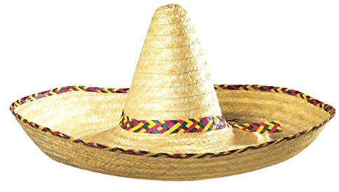 labreeze Adults Giant Sombrero Decorated Straw hat Mexican Mexico Fancy Dress