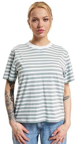 ONLY Damen ONLLIVINA S/S Stripe Tee JRS 15272227 ,Jadeite/Stripes:white Stripes ,M