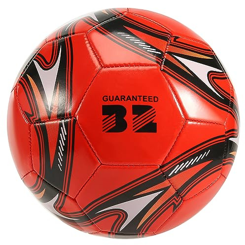 Toapshyly Professioneller Fuß Ball Ball GrößE 5 Offizieller FußBall Training FußBall Ball Wettbewerb Draussen FußBall Rot (Rot)