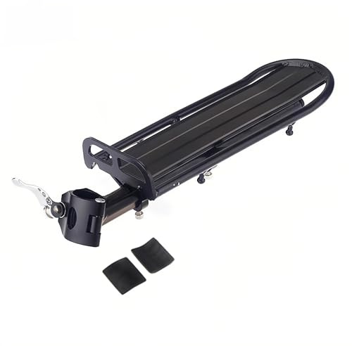 Chesoon Infällbar cykel bakre pakethållare bagagehållare snabbfrigöring aluminiumlegering cykelväskhållare 20 pund/9 kg kapacitet