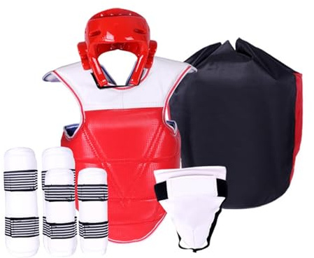 rockible Kit Completo per La Protezione Durante Gli Allenamenti di Taekwondo per Uomini, XL