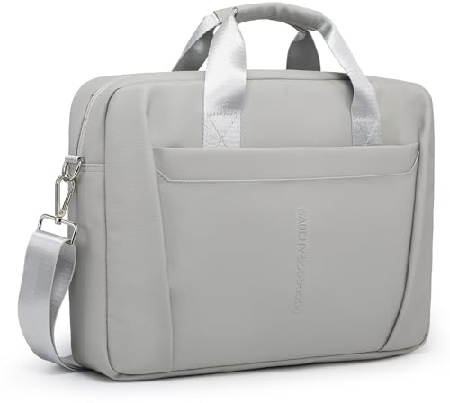 GAOCHY 15-16 Pouces sac à dos pour Ordinateur Portable Porte-documents Résistant à L'eau sac de Messagerie pour Ordinateur Compatible avec MacBook Pro 16, MacBook Air 15 M4 2025, Vivobook 16, Gris