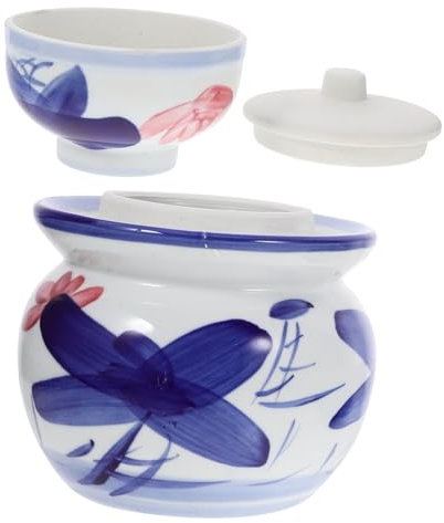 Garneck Kit De Encurtidos De Gran Capacidad Recipiente De Cerámica Sellado Para Almacenar Alimentos Chucrut Para Uso Familiar