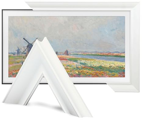 TV Guard Frame TV Bezel, Compatible With Samsung The Frame TV, 32 Inch, Modern White, Suitable for Wall Mounted Televisions