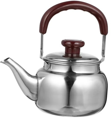 Alipis Tetera De Acero Inoxidable Con Silbido Gran Capacidad Para Estufa De Gas y Eléctrica Compatible Con Inducción Diseño Clásico Para Hervir Agua y Té Hogar u Oficina