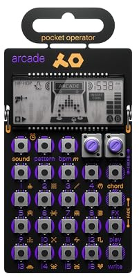 Teenage Engineering Pocket Operator PO-20 Arcade, Synthesizer and Sequencer, with Parameter Locks, Chord Control and Punch-in Effects