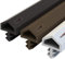 STEIGNER Guarnizione per Porta Finestra STD05 5 m 12 mm Bianco Guarnizione in Gomma Profilo per porte e finestre in Legno PVC Alluminio