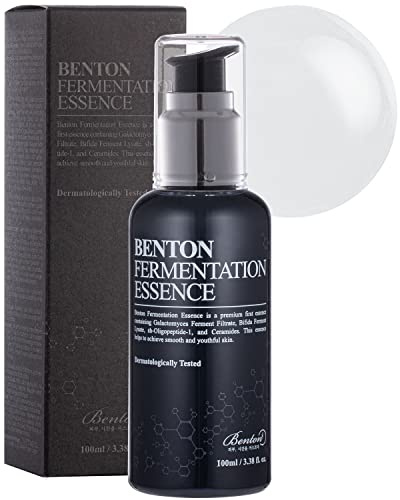 BENTON Fermentation Essenz Hautpflege 3,38 fl.oz. - Galactomyces & Bifida & Lactobacillus/Kollagen, Teintausgleich, Hautglättung, Elastizität, koreanische Clean Beauty-Hautpflege