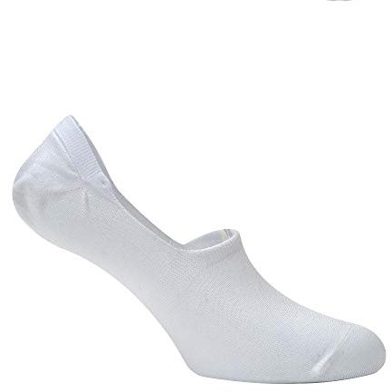 Chiccheria Brand Herren 'No Show Socks'/ Füßlinge/Sneaker Socken/Socke aus Baumwollmischung mit Stretch-Anteil/Elastisches Bündchen, Made in Italy by Brescias (M (40-42), Weiß)