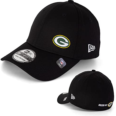 New Era Baseball Caps -39THIRTY Cap -Flawless Team Logo -MLB -NFL -NBA -Chicago Bulls -Lakers -Raiders -Yankees -Dodgers -Chiefs -Buccaneers -Saints -Sox -49ers (Green Bay Packers, M)