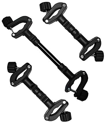 Conectores de cochecito de bebé gemelo 3 piezas, conectores universales para silla de paseo de bebé Cochecito conjunto gancho acoplador Bush liberación rápida