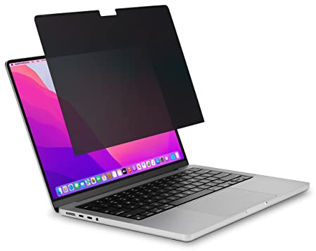 Kensington MagPro Elite Magnetischer Blickschutzfilter für MacBook Pro 16 (2021 & neuer) M1, M2, M3 Pro/Max, Abnehmbarer Laptop-Sichtschutz, Blendschutz, Blaulichtfilter (K58371WW)
