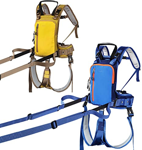 QOGIR Ski Harness for Kids: Teach Your Child The Speed Control of Skiing with Mini Backpack and Adjustable Seat Harness