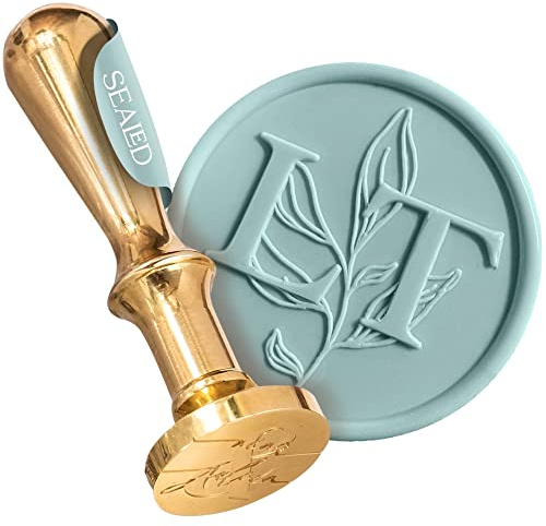 SEALED® Personalised Wax Seal Stamp – Custom Initials or Names | for Weddings, Gifting & Creative Projects (25–35mm – Style: Beatrice)