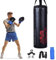 COSTWAY 20KG Boxsack-Set mit 10oz Boxhandschuhen und Springseil, Punchingsack für Kinder und Erwachsene, Punching Bag, Boxing Bag inkl. Deckenhaken zur Montage für MMA, Kickboxen, Muay Thai, Taekwondo