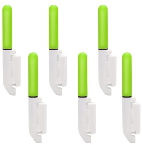 Ruikdly Nachtangeln Rutenspitze Lichter 6 Stücke Knicklichter Angeln Wasserdicht Glow Stick mit Schnalle LED Leuchtstäbe Angeln für Nachtangeln oder Meeresangeln Einschließlich Batterie Typ 425