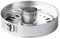 BirnePower Springform Backform Kuchenform Tortenform mit 2 Böden Flach- und Rohrboden Käsekuchenform Blechform Zinkblech Silber Rund 24 cm