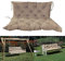 VTARGLZX Wasserabweisendes Innen-/Außenbankkissen, Schaukelkissen, 2/3-Sitzer, Dickes Outdoor-Gartenbank-Sitzkissen, Rückenlehne, wasserdichte Bankauflage, C-150 x 50 x 50 cm
