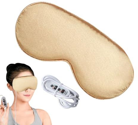 Almohadilla de Calor para Ojos | de Dormir con Vapor y 3 Niveles de Calor - Antifaz Bloqueante de Luz para Meditación Sueño Relajación Nocturna Cuidado Spa Viajes Confort