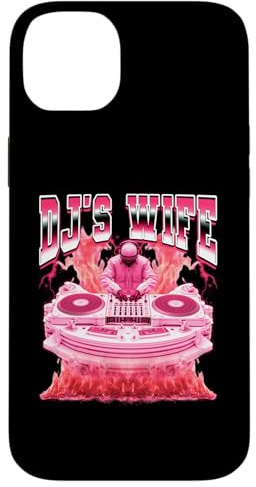 Tocadiscos DJ's Wife Disc Jockey Estilo Bootleg de los 90 Carcasa para iPhone 14 Plus