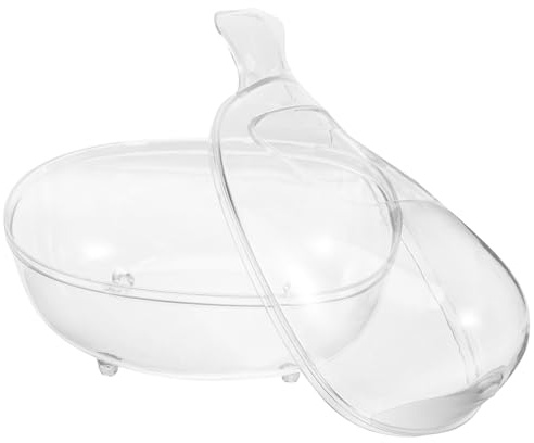 TOYANDONA Bañera para Hámster Diseño Antisalpicaduras para Baño de Arena, Recipiente Pequeño y Resistente Adecuado para Mascotas Pequeñas y Roedores