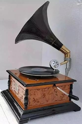 Gramófono de trabajo vintage totalmente funcional, regalo para tocadiscos
