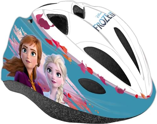 Disney Unisex Jugend Frozen Fahrradhelm, Mehrfarbig, 53-55 cm