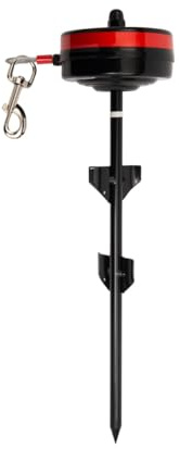Lixit® Bracket Mount and Stake Retractable Leash Tie Outs for Dogs (Large (Pack of 1), Stake)