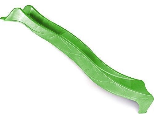 Ondis24 Wellenrutsche 2,3m Kinderrutsche Anbaurutsche Wasserrutsche für Spielturm oder Hang ab 3 Jahren (230 cm, Apfelgrün)