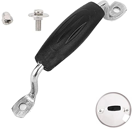 Removable Pot Lid Replacement Pan Handle Double Hole Pot Lid Top Handles for Kitchen Cookware Casserole Kettle Cover Glass Saucepan-Black