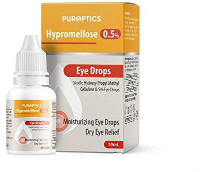 Puroptics Hypromellose 0.5% Eye Drops for Dry Eyes - Itchy Eye Drops Treatment to Refresh and Relieve Tired & Dry Eyes | Lubricating Eye Drops for Irritated Itchy Dry Eyes