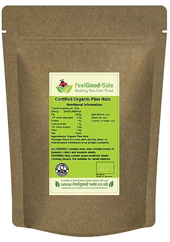 1kg Organic Certified Pine Nuts