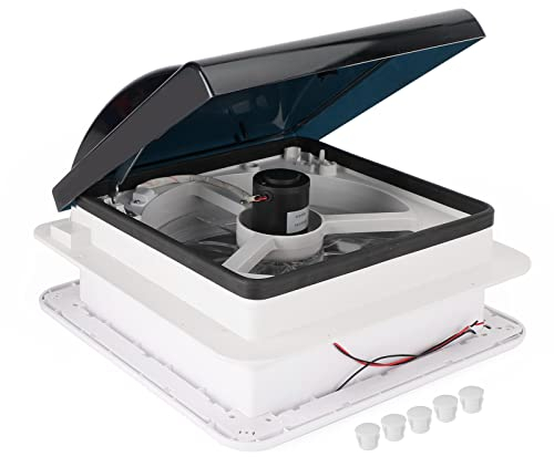 Areyourshop 14 Wohnwagen Wohnmobil Dach Ventilator Dachfenster DachhaubeTurbo Vent +LED