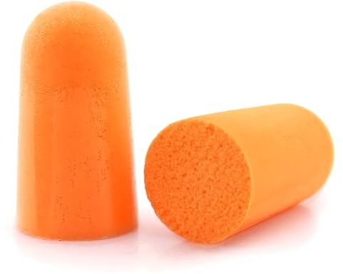 Dpm tapes - 1100 Earplugs - Tappi per le Orecchie per ogni uso quotidiano in schiuma – Per Dormire, Lavorare, Russare, Forare, Studiare, Smerigliare, Levigare, Saldare, Arancione (20)