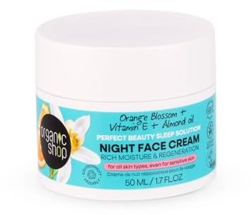 Organic Shop Orange Blossom Skincare Perfect Beauty Sleep Solution Night Face Cream, 50 ml