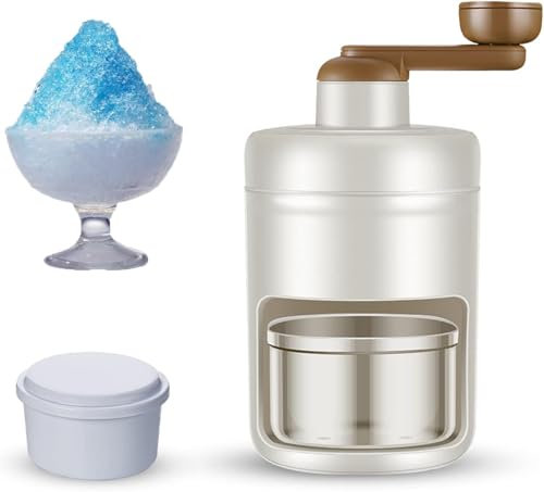 CIYIN Maquina de Granizados, Trituradora de Hielo Manual, Granizadora Maquina para Casa, Portátil, Sin BPA, para Bar, Cocina, Accesorios para Bebidas Heladas
