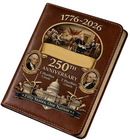 Anteckningsbok 250-årsjubileum Patriotisk