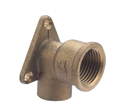 Raccord Laiton à Souder Ø16 - Coude Applique Murale Femelle 15x21 NOYON & THIEBAULT