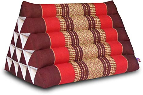 TEmkIn Cuscino Schienale Letto Cuscino Tiro Cuscino Triangolare Imbottito Kapok Naturale Cuscino Poggiatesta Cuscino Tailandese per Guardare la TV e Leggere, 17 Colori (Color : A, Size : 56x40x40CM)