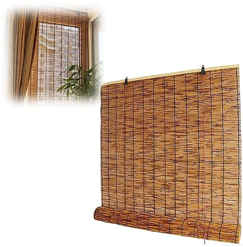 GUETTO Cañizo Natural Bambú,Pantalla De JardíN,Rollo De Valla De Caña,Estera De Mimbre Privacidad Natural,Mimbre Ocultacion,Pantalla De Privacidad,Valla De Bambú,60x110cm