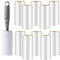 Fusselroller, 10 Rollen 600 Blatt Fusselrolle Tierhaare, Extra Klebrige Fusselentferner, Tragbarer Fusselroller Lint Roller für Kleidung, Haare, Sofa, Bett, Katzenhaare, Hundehaare