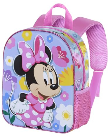 Disney Minnie Mouse Spring-Elite 3D Backpack, Lilac, 26 x 31 cm, Capacity 8 L
