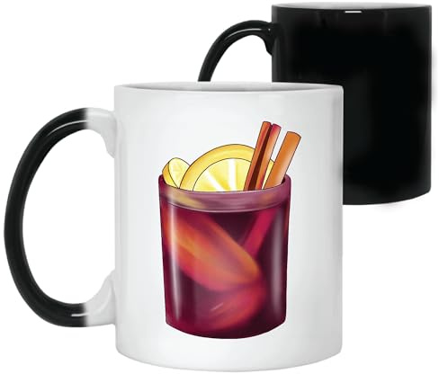 Christmas Gift Idea Mulled Wine Glass for Wine Lovers for Holiday Celebrations 11oz 15oz Color Changing Mug