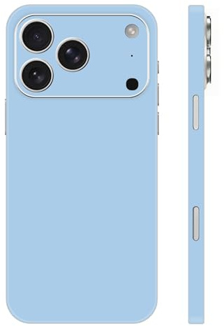 Solid Color Skin Wrap Compatible with iPhone 17 Pro (Light Blue)