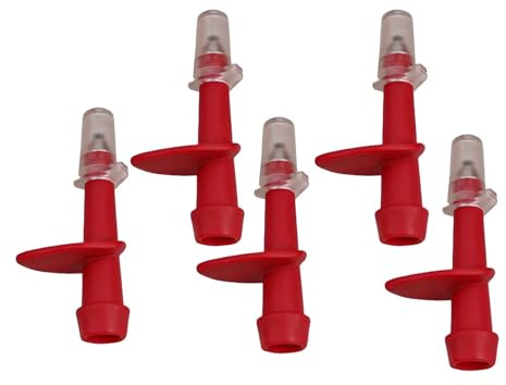 Homeponnew 5 bastoncini da trekking con punta in acciaio ad alta durezza, in plastica, 5 pezzi, come superfici dure, progettati per un uso duraturo con una durata adeguata e un funzionamento costante